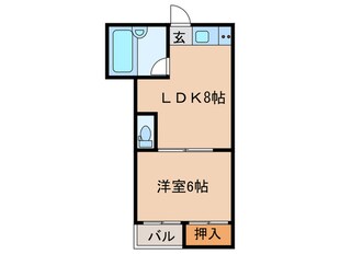 ロゼコートの物件間取画像